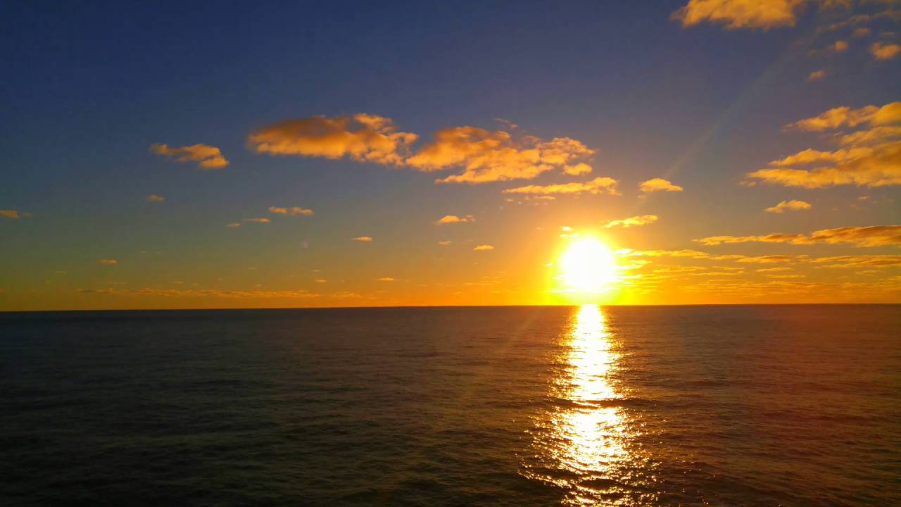 Sunset over the Pacific Ocean