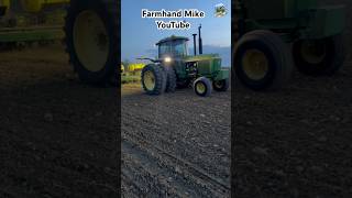 John Deere 4440 tractor pulling a 12 row Max Emerge planter. #tractor