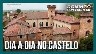 Conto de fadas? Jovem mostra como é a vida real morando em um castelo medieval na Itália