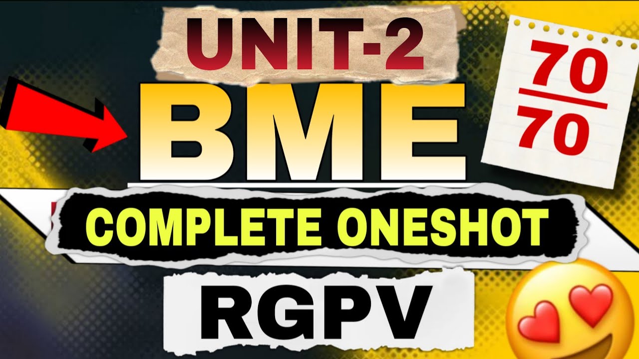 🔥 BME Unit 2 – Measurement and Production Engineering | Complete Oneshot | RGPV 70/70 Target 🔥