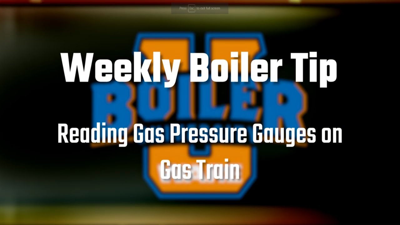 Reading Gas Pressure Gauges on Gas Train Weekly Boiler Tips YouTube