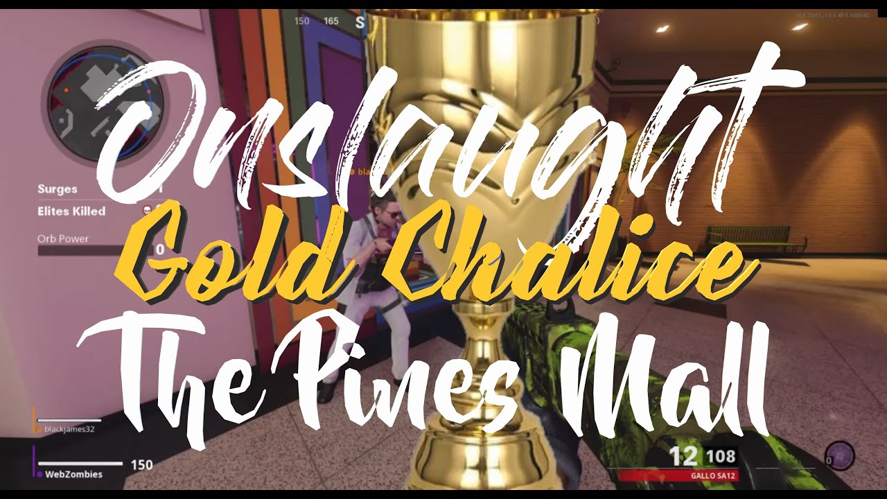 Zombies Onslaught The Pines Gold Chalice Trophy Call of Duty Cold