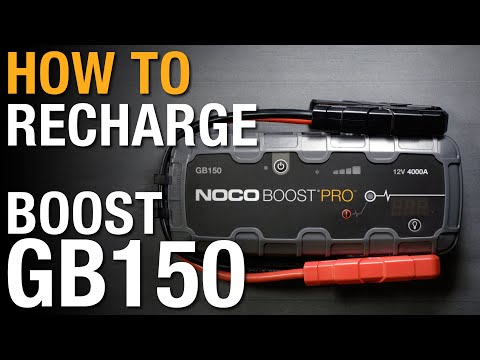 How to recharge your NOCO Boost GB150 