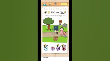 Brain Test Level 344 walkthrough Solution There is an alien among them.