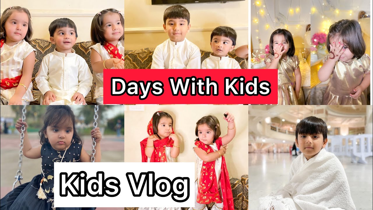 Kids Vlog Saudi Arabia |Enjoy with Kids| Routine With Twins sister| kids cartoon