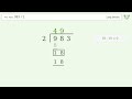 983/2 Long Division — Step-by-Step | Tiger Algebra Solver