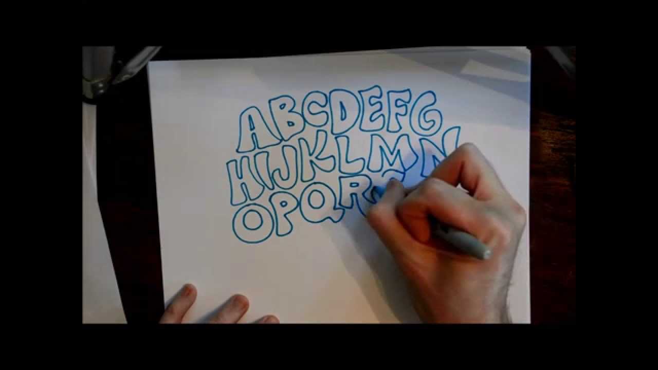 How To Hand Draw A Graffiti Alphabet Hip Hop Alphabet Tutorial