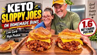 Keto Sloppy Joes with Homemade Buns | 1.6 Net Carb 🍔