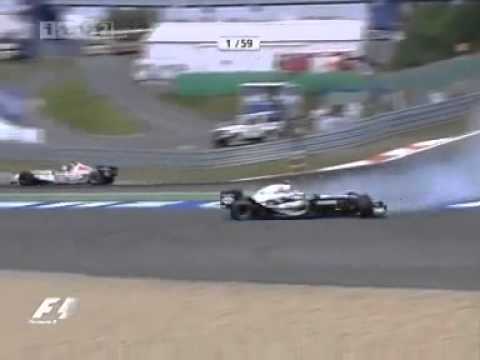 2005 Nürburgring - Kimi Räikkönen last lap crash