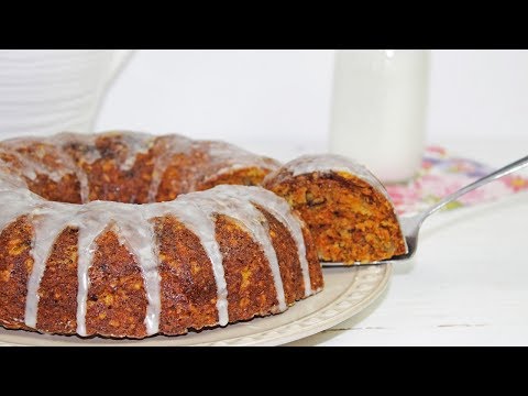 Carrot Bundt Cake | Best Ever Carrot Cake | Carrot Bundt Cake with Oatmeal and Creamy Glaze
