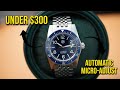 San Martin Vintage Diver Automatic SN0007G-X1 On the Fly Micro-adjust 200m Dive Watch Under $300