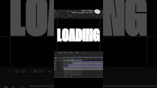 Minimal animation of a LOADING text. #motiongraphics #aftereffects #loadinganimation #logoanimation