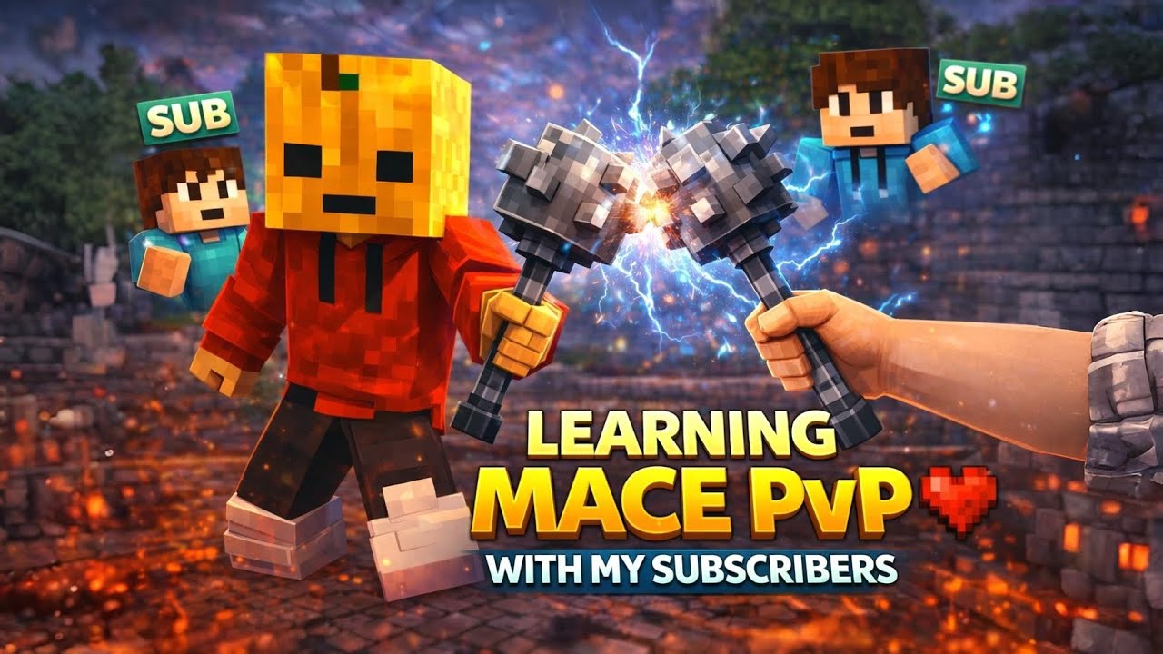🛑 Learning MACE PVP With Subscribers! | Minecraft LIVE 🔥
