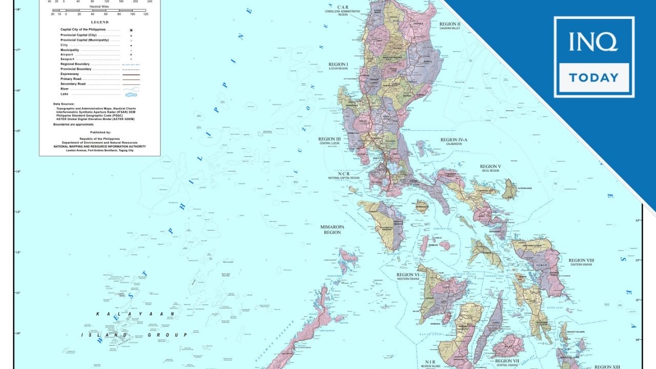 Namria releases updated map of West PH Sea, explains EEZ depiction | INQToday