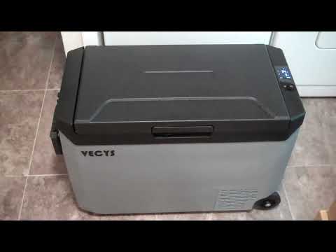 HOWTO: VECYS CR60 (CR35/CR50) car refrigerator control panel operation, F / C temperature units