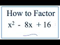 Factoring Quadratic Equations Concepts
