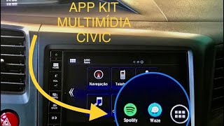 COMO INSTALAR APLICATIVO NO KIT MULTIMÍDIA DO CIVIC ??? (*APP WAZE E SPOTIFY)