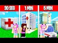 CONSTRUIR HOSPITAL EM 30 SEG/ 1 MINUTO/ 5 MINUTOS NO MINECRAFT