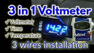 3N1 Voltmeter W 3Wires Installation - Msi