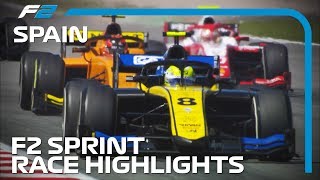 Formula 2 Sprint Race Highlights | 2019 Spanish Grand Prix