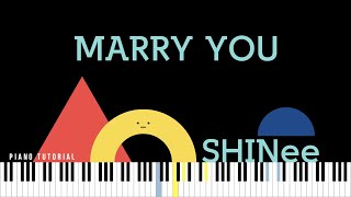 [ Piano Tutorial ] Marry You - SHINee 샤이니 - 메리 유 피아노 튜토리얼 / Cover by Double and Half