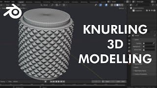 How to Make Knurling in Blender (EASY) #blender3d