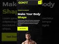 Gemfit – Modern Gym &amp; Fitness Website Design for Trainers &amp; Fitness Centers