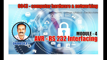 AVR - RS 232 Interfacing | 6132 | Microcontrollers | Dhanush.A
