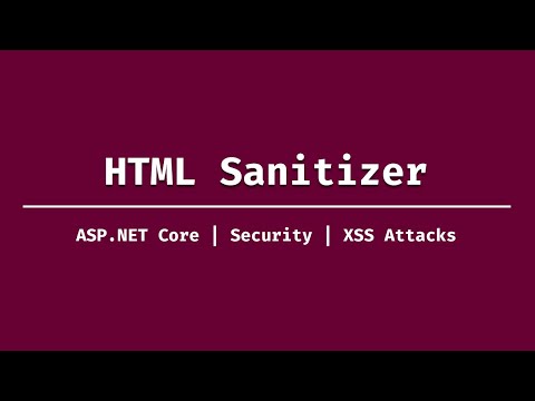 زد عفونی کردن HTML با HTML Sanitizer