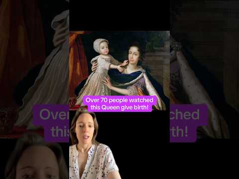 Over 70 people watched Mary of Modena give birth in 1688! #maryofmodena #17thcentury