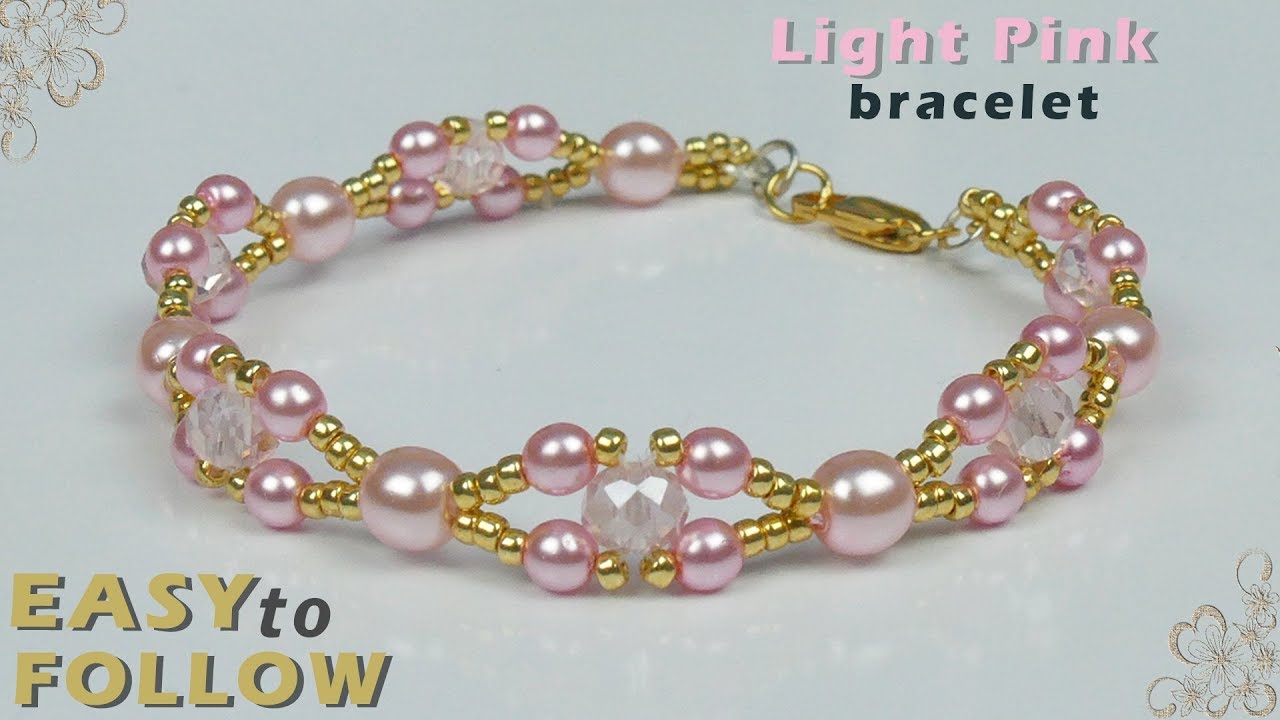 Beaded Bracelet Super Easy tutorial - YouTube