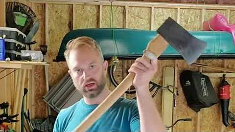 How to rehandle/ rehaft/ haft/ handle/ hang an axe....while reusing and the saving the handle.