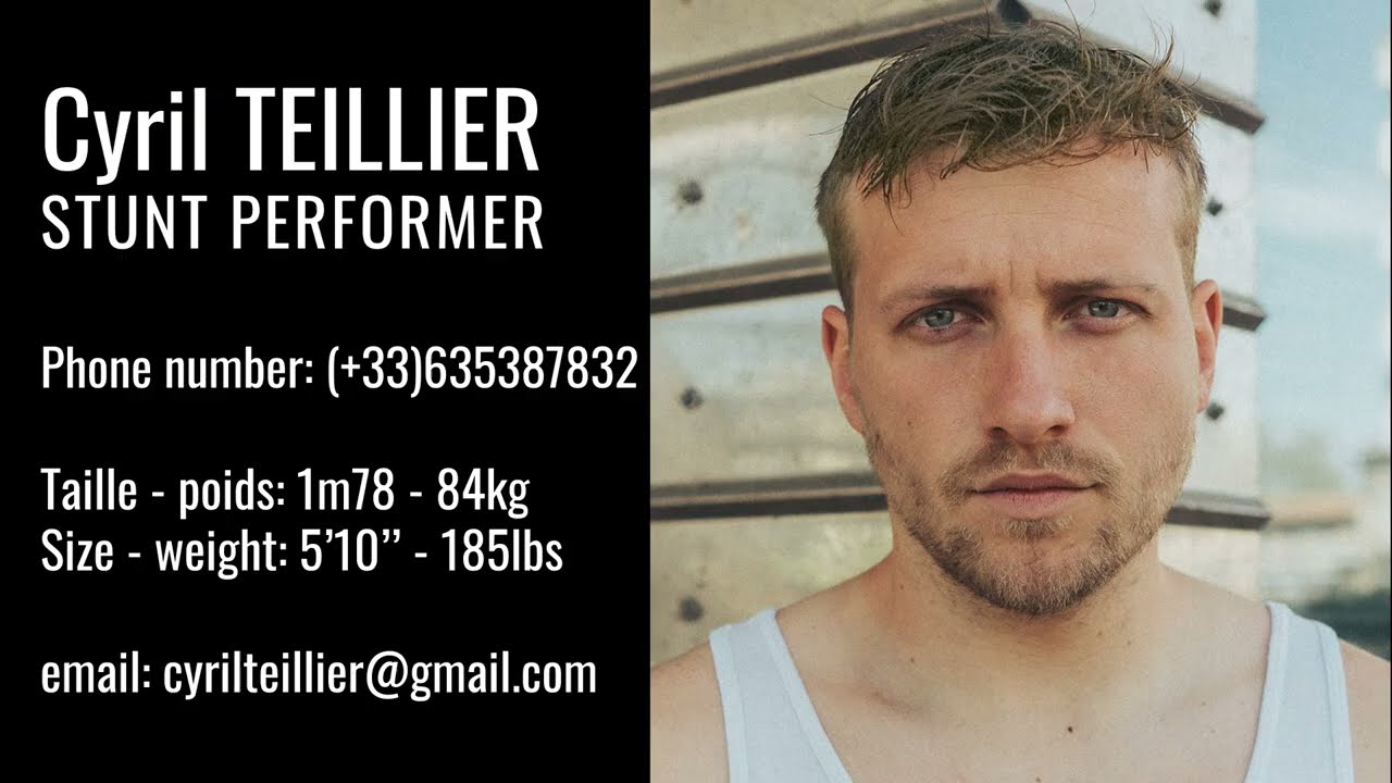 Cyril TEILLIER - Stunt Demo Reel 2025
