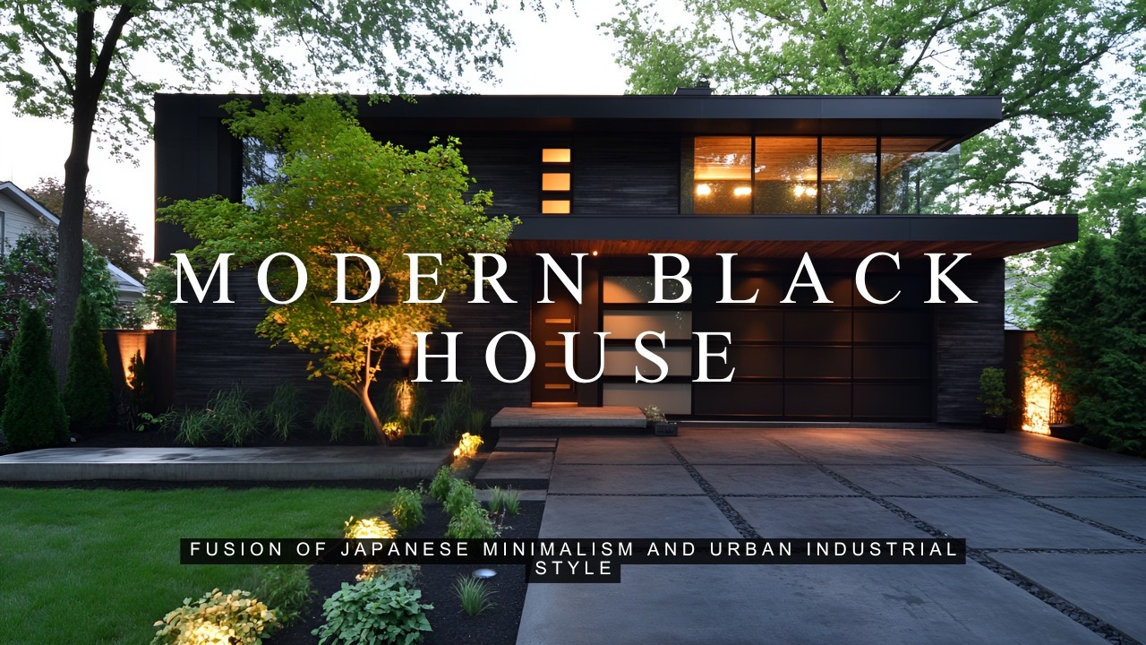 The Ultimate Modern Black House Design A Fusion of Japanese Minimalism