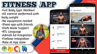 How to Create Fitness Gym App in Android studio 2022 screenshot 5