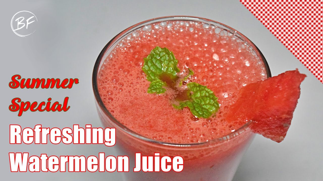 Healthy & Refreshing Watermelon Juice Recipe How to Make Watermelon