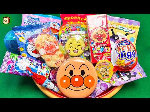 【お菓子開封ASMR】🍫🍬🧸アンパンマンとドラえもんのお菓子➕おもちゃガチャ｜チョコ・グミ・キャンディ・スナック開封で極上の音体験 Anpanman Candy Unboxing✨