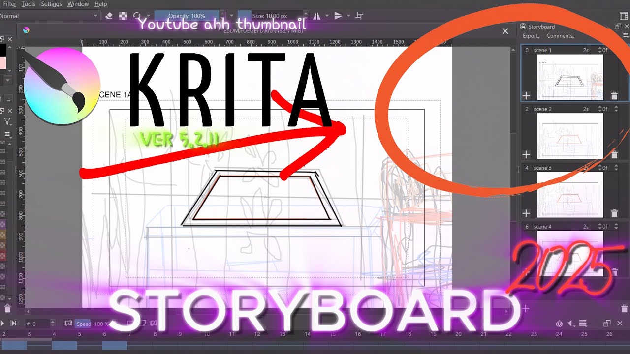 Krita Tutorial: How to Enable Storyboard Mode🤔💭❓2026
