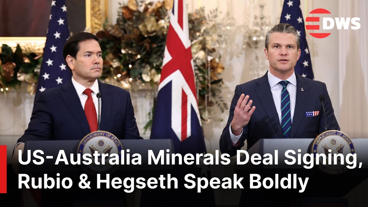 FULL REMARKS: Rubio & Hegseth's Powerful Remarks During US–Australia Minerals Deal Signing | AC1E