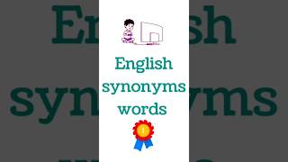 English synonyms words #gk #youtubeshorts #viral #education #upsc #mpsc #ssc #exam #trending #trend