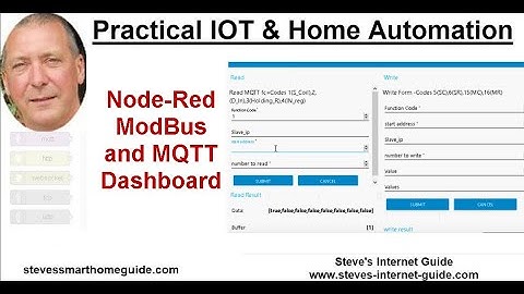 Node-Red ModBus and MQTT Dashboard