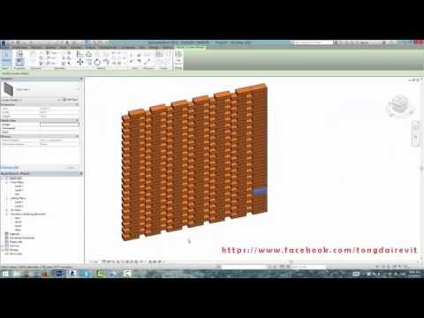 Video Vẽ tường hoa gió bằng công cụ Curtain Wall của Revit - youtube