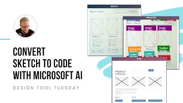 Convert Sketch to Code with Microsoft AI - Design Tool Tuesday, Ep31