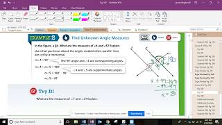 Lesson 6-8 Angles, Lines, Transversals Part 2