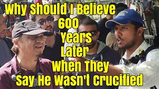 Christian Visitor Doesn't Fall for Mansur's Tricks, He Knows Islam Is Not From God - Speakers Corner