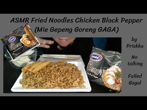 Gaga Mie Gepeng Goreng Ayam Lada Hitam