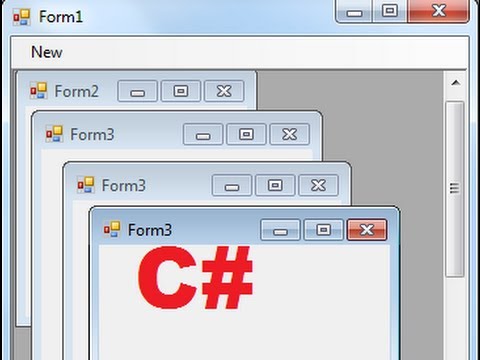 C Tutorial How To Use Multiple Document Interface Mdi In Windows Forms C Youtube