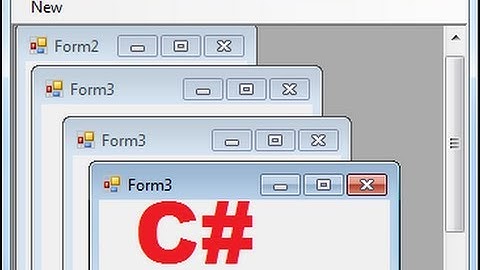C# Tutorial 83: How to use Multiple-Document Interface (MDI) in Windows Forms C#