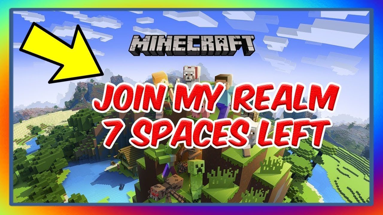 MINECRAFT OPEN SERVER JOIN MY REALM TODAY - YouTube