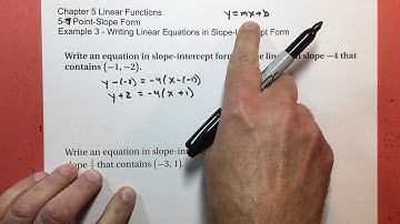 5-7 Point-Slope Form example 3